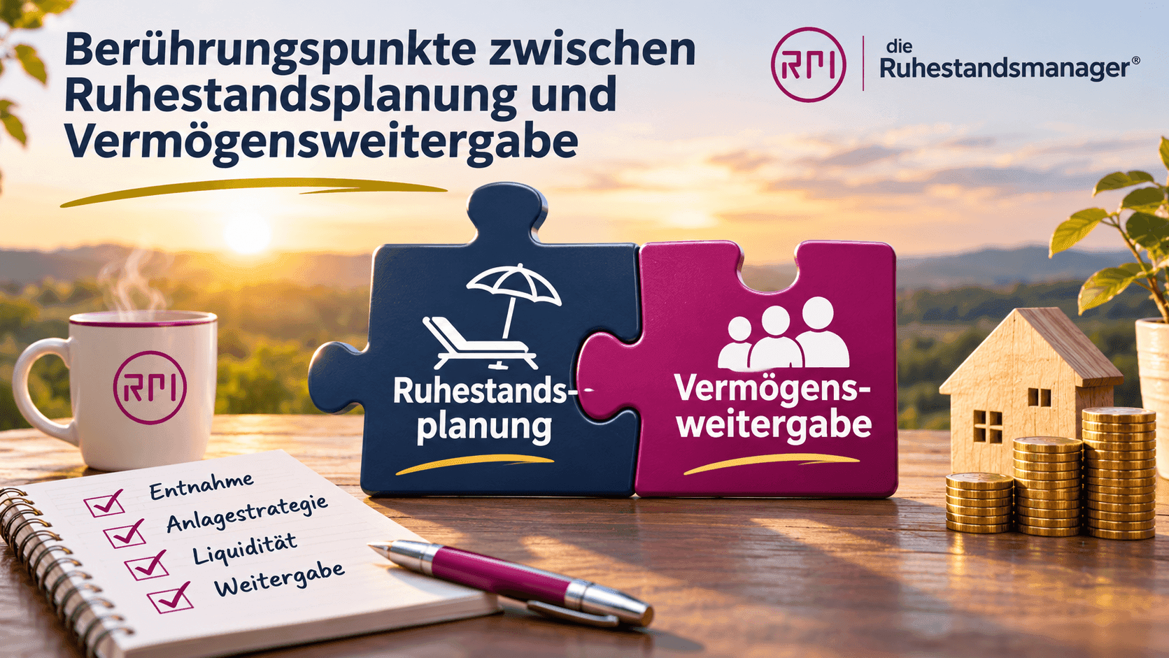 Berührung zwischen Ruhestandsplanung und Vermögensweitergabe